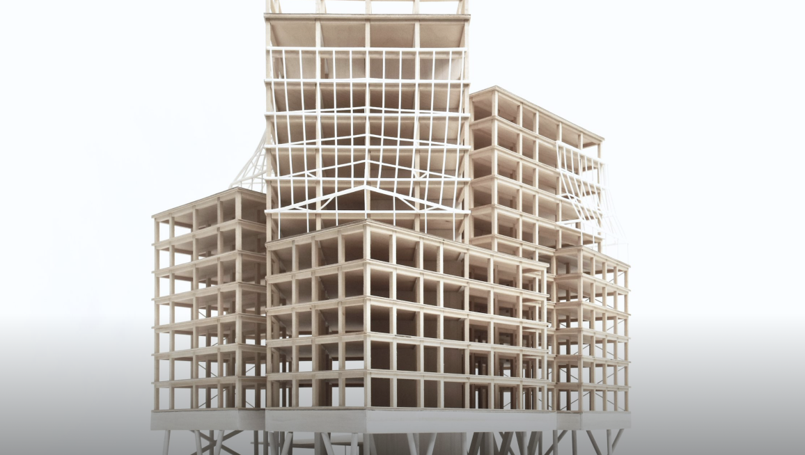 Maquette The CubeHouse  - noordwestelijk aanzicht 